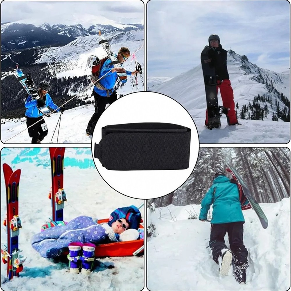 6PC Adjustable Ski Straps with Protector Pads for Carrying Ski Boards