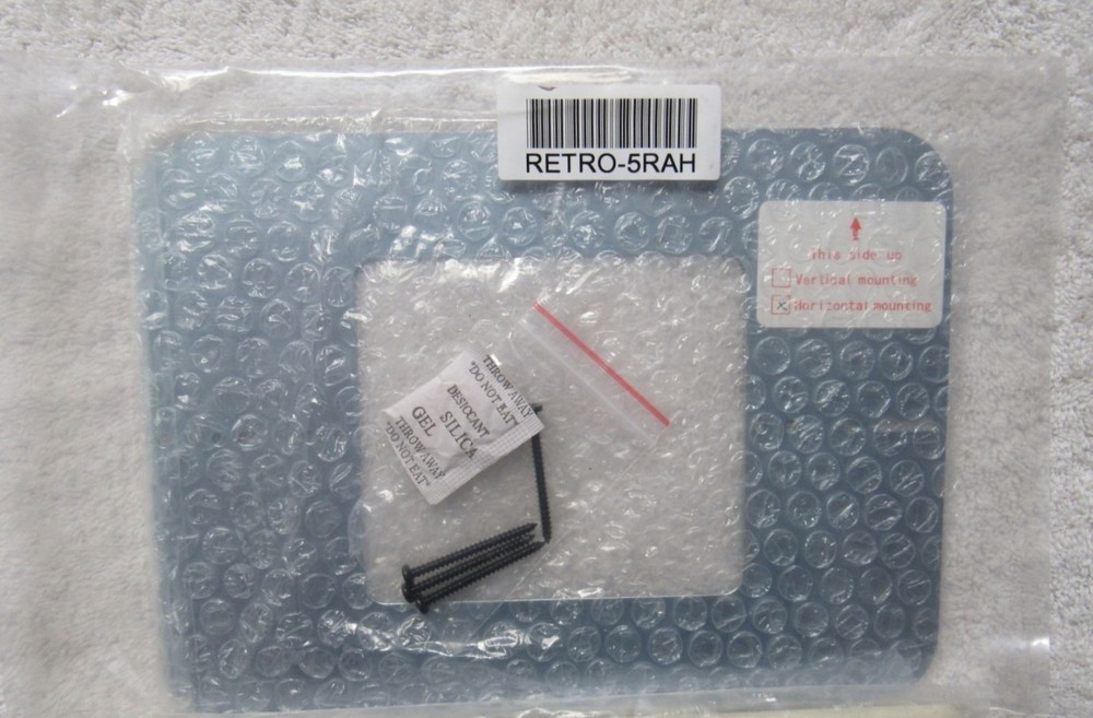 RETRO-5RH White Horizontal plastic cover plate Intercom IST IntraSonic