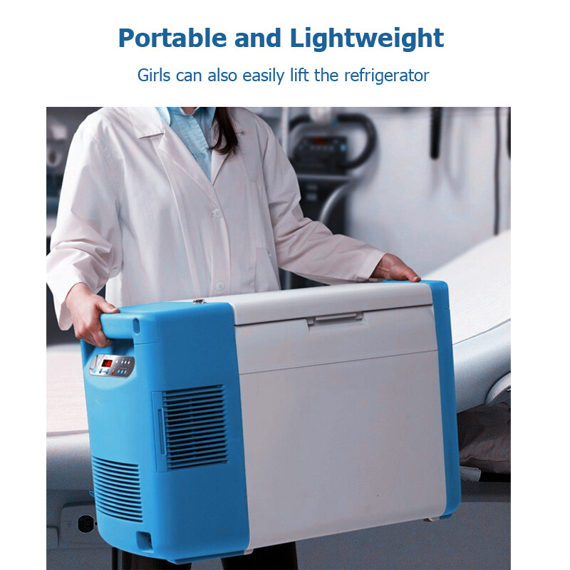 -86°C Portable Ultra Low Temperature Refrigerator Lab Freezer Mini Fridge 20L