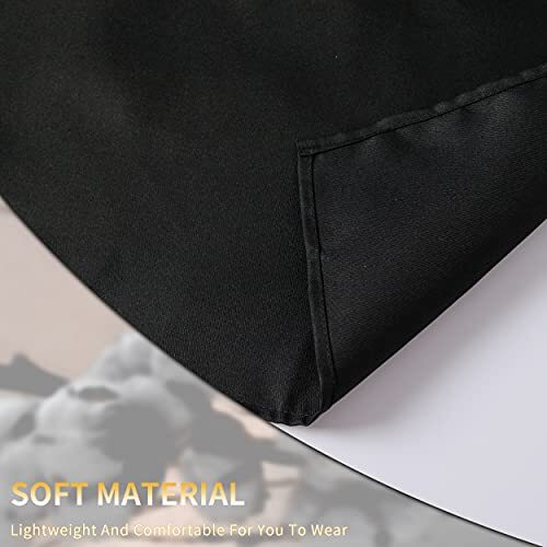 Pack Adjustable Bib Apron Waterdrop Resistant Apron with 4 Polyester-black