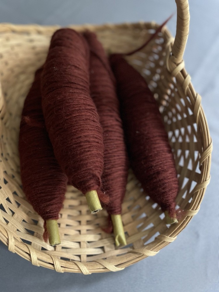 Wool Spools For Weaving ?? - 4 Spools- Brown