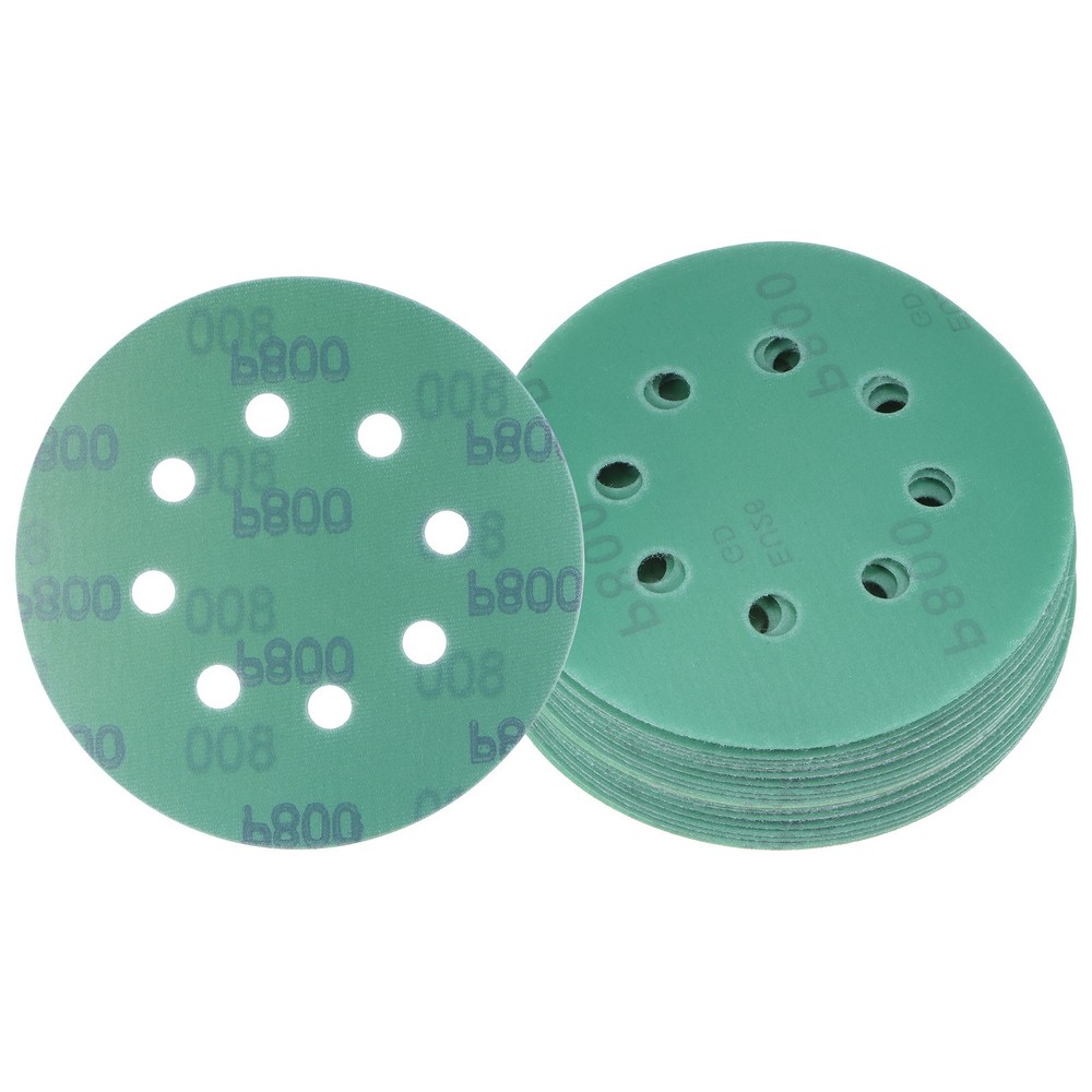 25pcs Sanding Discs 5 Inch 8-Hole 800 Grit Hook & Loop Discs