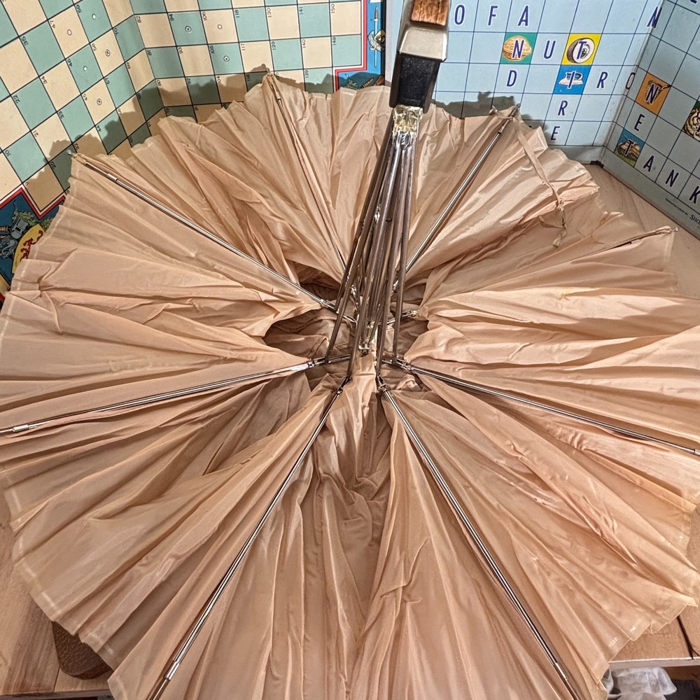 Vintage KNIRPS Folding Umbrella With Leather Case
