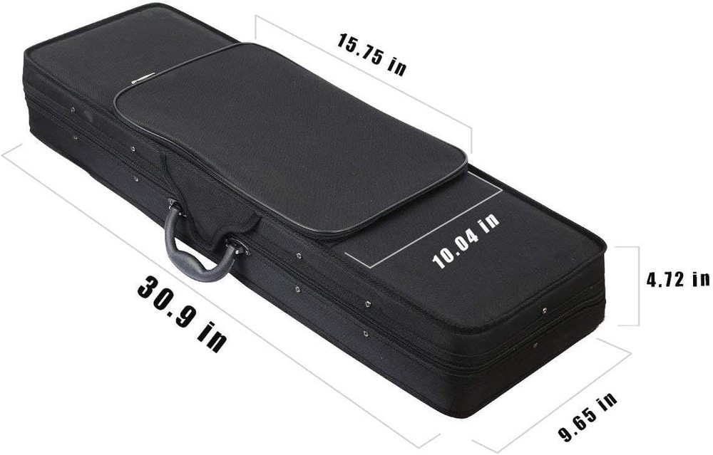 Full Size Violin Case with Hygrometer, Lightweight Bag