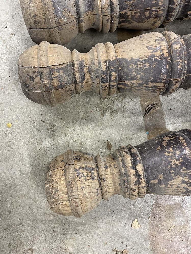 Antique Oak Table Legs