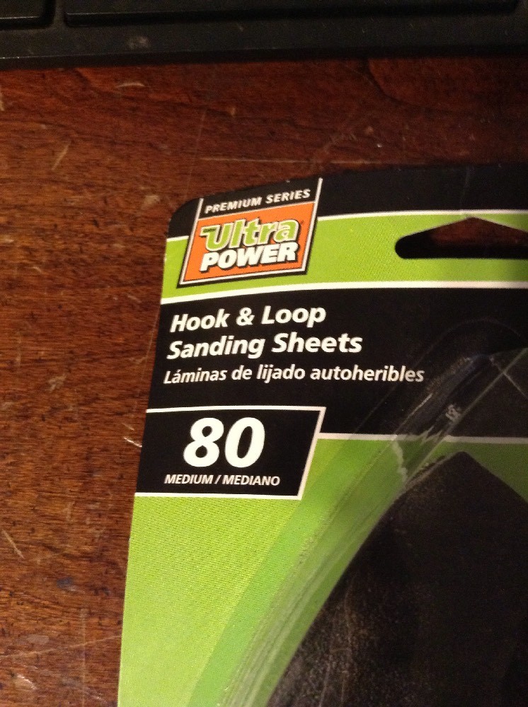 Gator Hook & Loop Sanding Sheets - 80 Grit - Black Zirconium - Oscillating Tools