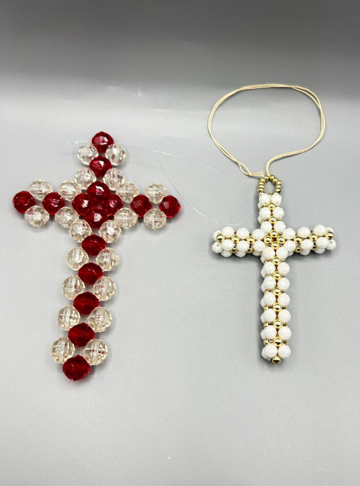 Beaded Cross Hanging Window Decorations