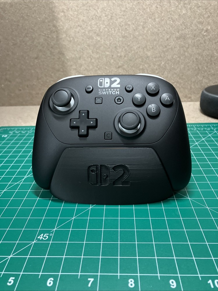 3D Printed Controller Stand For Nintendo Switch 2 Pro Controller 2 With Logo