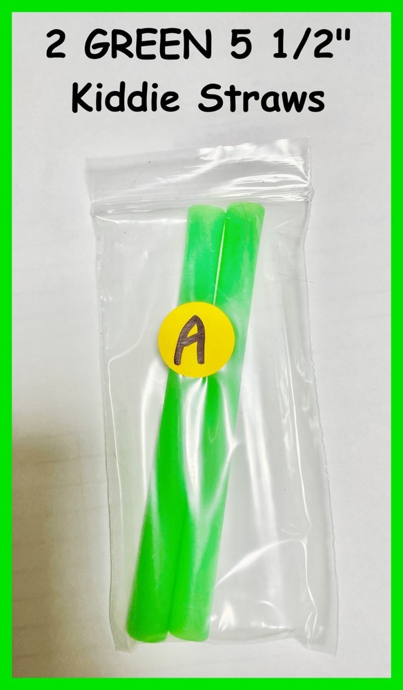 Silicone Straws, Reg. & Smoothy, 5 1/2" - 14 1/2"