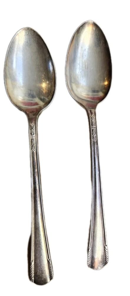 2 Wm Rogers Silverplate  Teaspoons