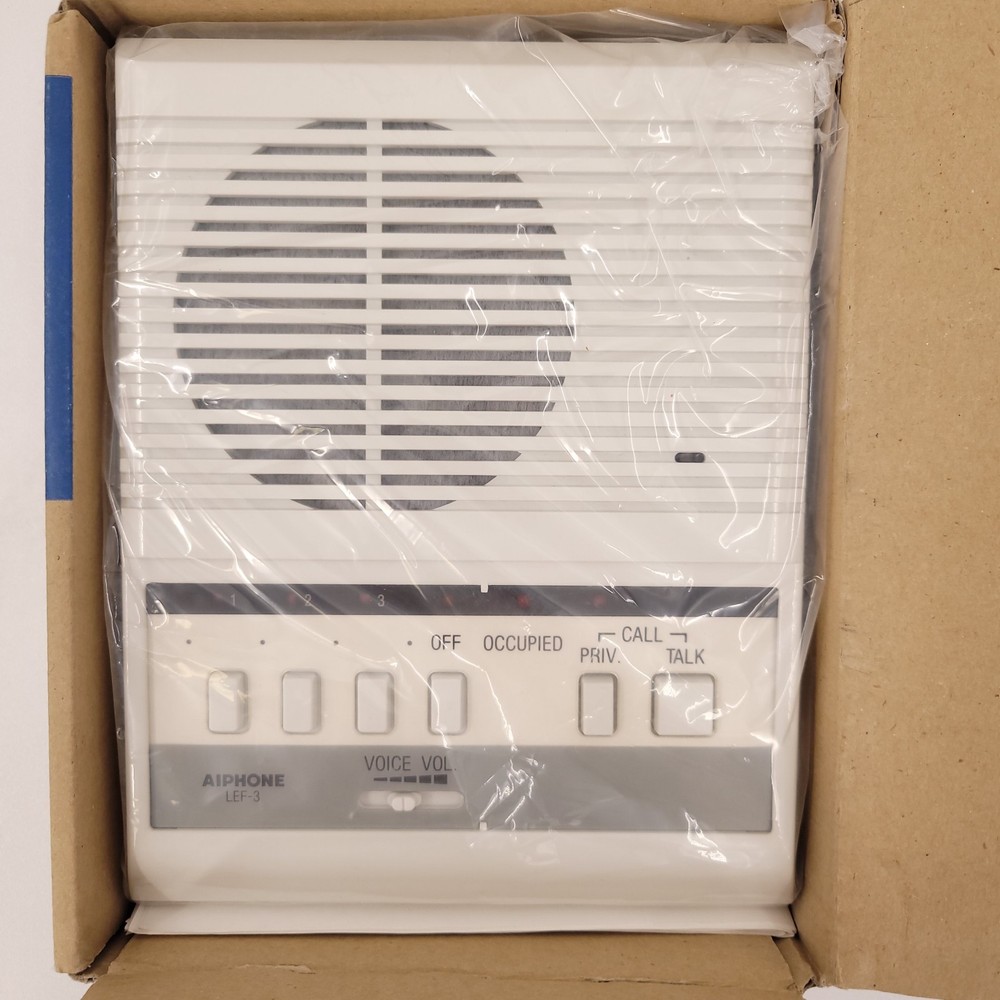 Aiphone LEF-3 Open Voice Selective Call Master Station Intercom Accepts 3 Coms