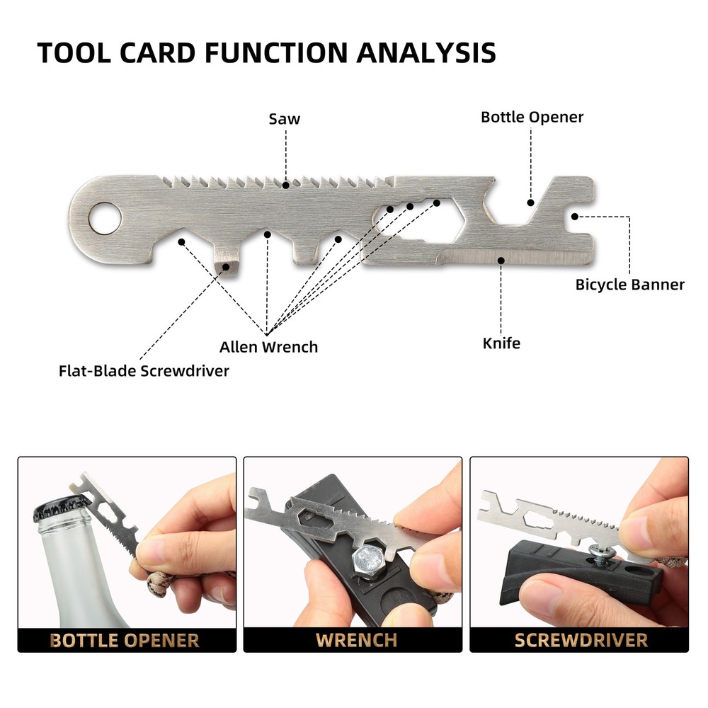 Piston Fire Starter Fire Starting Tool Kit With Compass Multifunctional TCQ DUDT