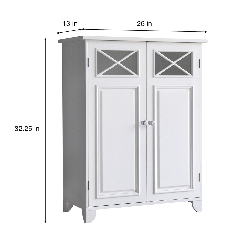 Bathroom Storage Bedroom Floor Cabinet White