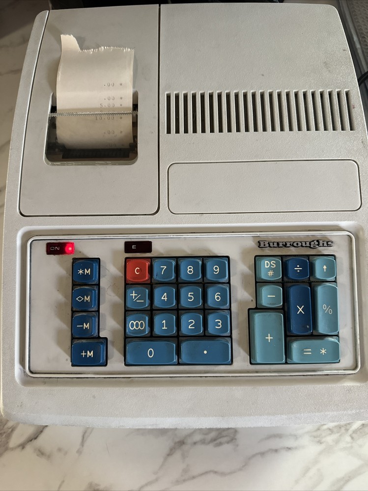 Vtg Burroughs Adding Machine C2000 Series C2256 Style