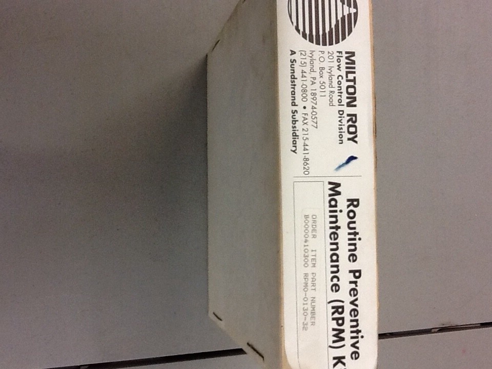 Milton Roy Routine Preventive Maintenance Kit 0130-32 New