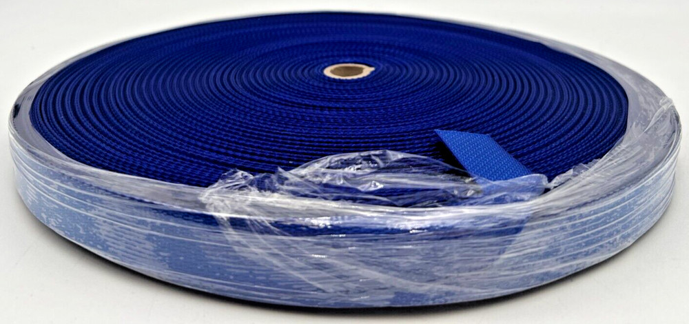 SUNBRELLA 1" PACIFIC BLUE WEBBING 85+ YARDS ON ROLL
