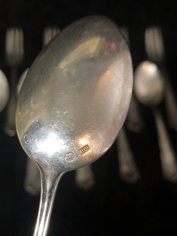 SET - 6 Forks & 6 Spoons - Austrian .800 Silver Ware