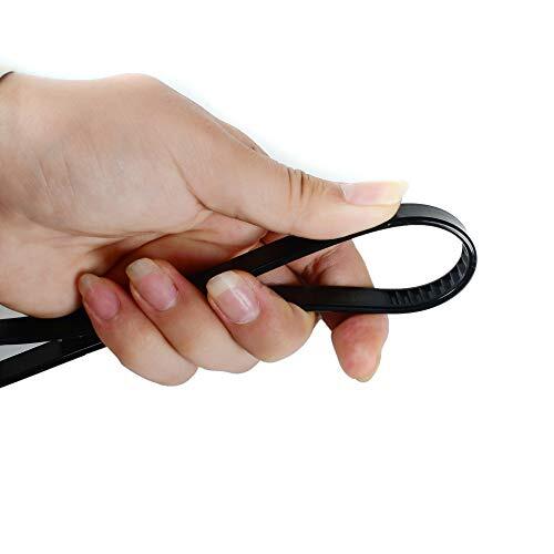 10 Pack Heavy Duty Zip Ties Double Locking Cuff Plastic Cable Ties