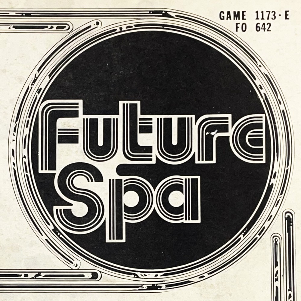 Bally Future Spa Pinball Machine Game Manual Schematics ORIGINAL