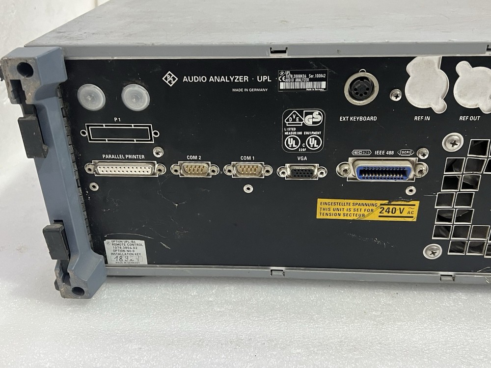 ROHDE & SCHWARZ DC...110KHZ UPL AUDIO ANALYZER