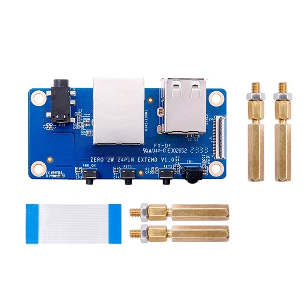 For  Zero 2 W Expansion Board Interface Board 100M  Port+USB 21826