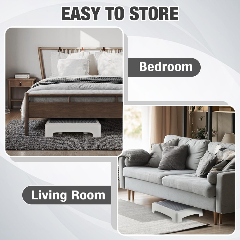 Step Stool, Mobility Step Stool for Adults & Seniors, Non-Slip Step Platform ...