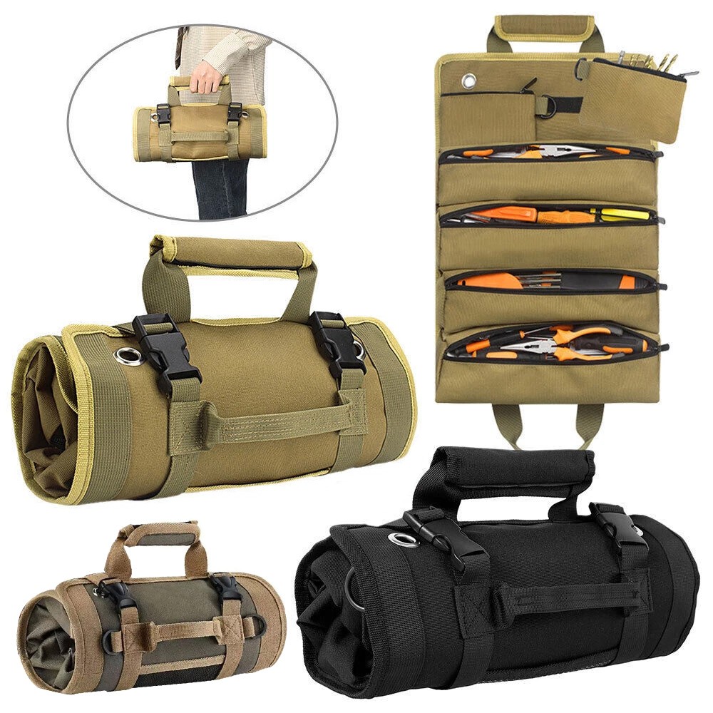 Tool Roll Organizer Oxford Bag Tool Roll Up Super Big Pouch Tool Storage