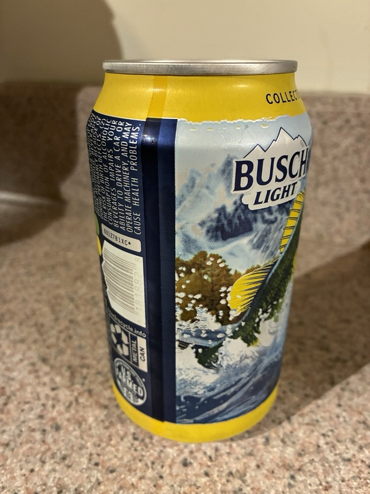 One Busch Light 2026 Bass Pro Shops Beer Fish Can BOTTOM EMPTY HTF