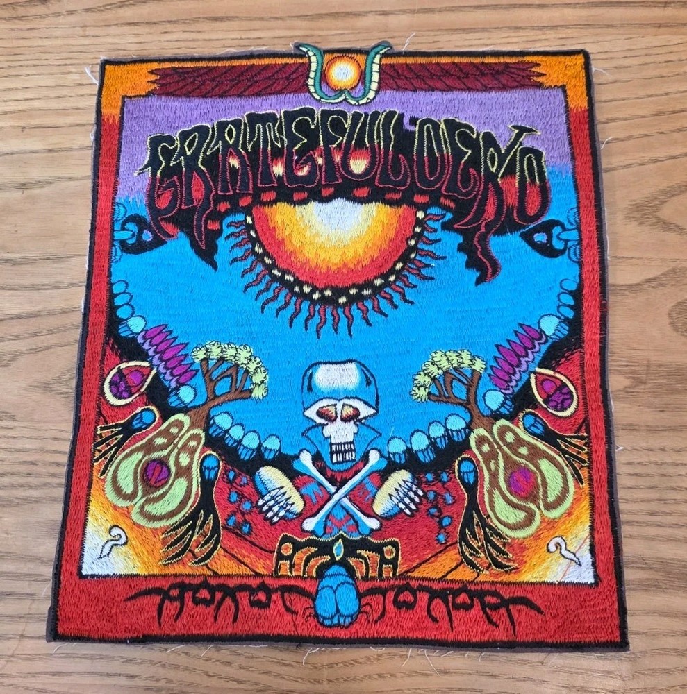 Vintage Grateful Dead Embroidered Back Patch Aoxomoxoa