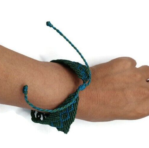 Unisex Bracelet Woven Macrame Thread Water Resistant Cusco