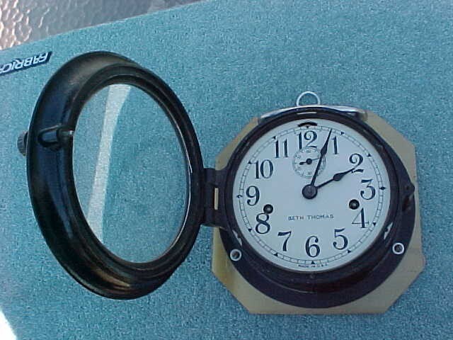 Vintage SETH THOMAS WWll Navy Ships Deck Clock