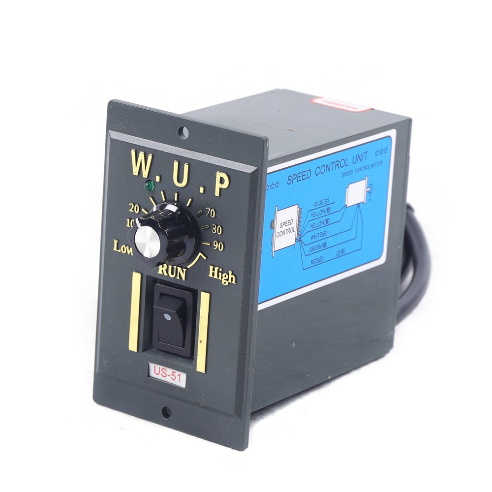 90W 110V AC Gear Motor with Variable Speed Controller and High Torque