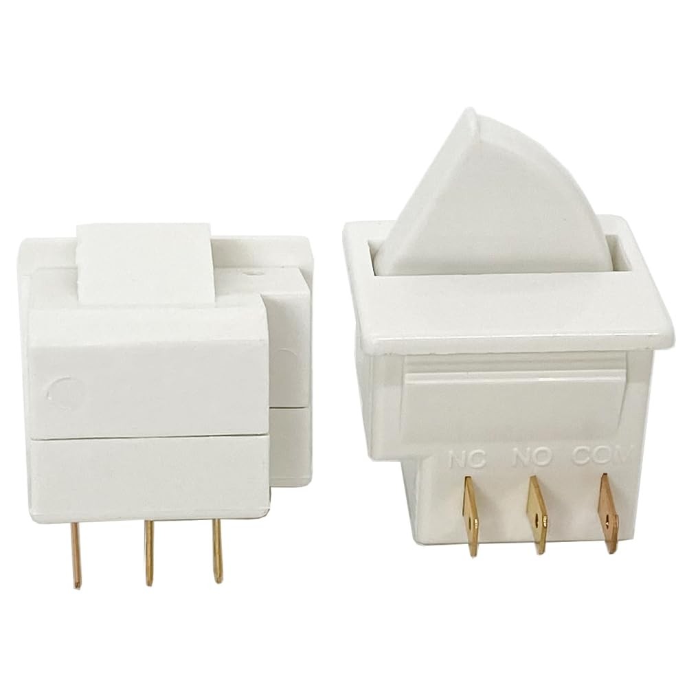 2Pcs Refrigerator Door Light Switch 3Pin Momentary Fridge Switch Compatible w...