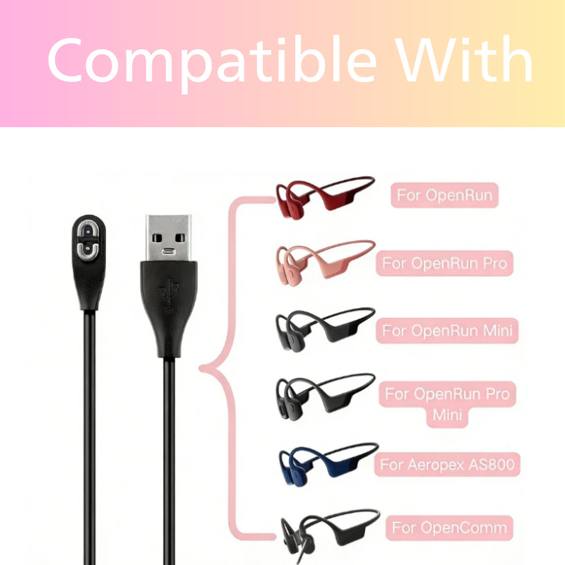 Charging Cable for Shokz Openrun/Openrun Pro/Opencomm/OpenRun Mini