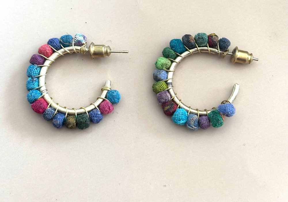 Kantha Milieu Mini Hoops