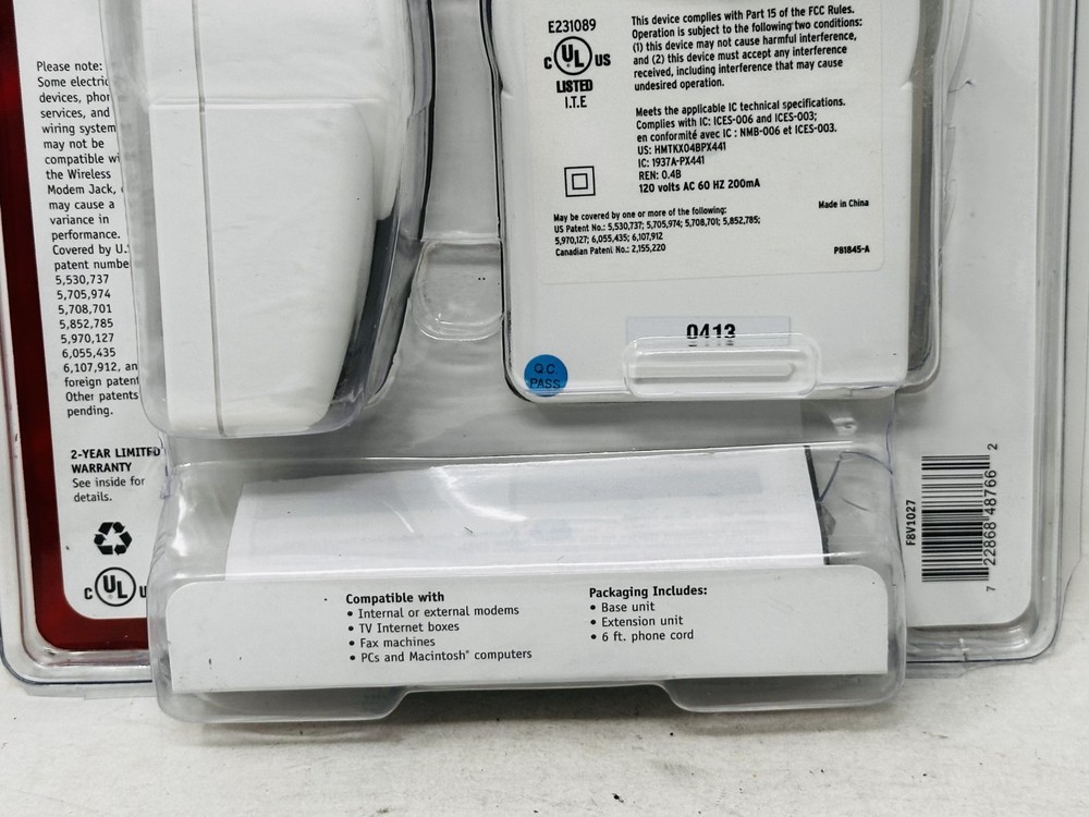 Belkin Wireless Modem Jack Model F8V1027 - New, Damaged Opened Package