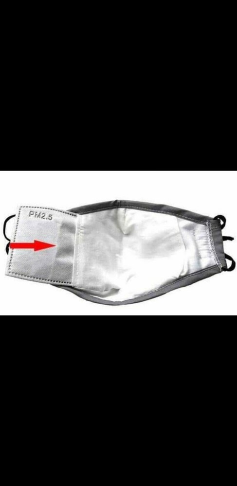 Wizard HP Comfortable Reusable Face Mask w/Pocket PM 2.5Filter Carbon Activated