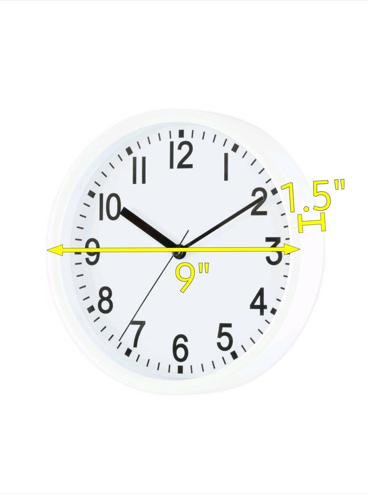 Nike Air Jordan Wall Clock Decor 9" plastic & glass