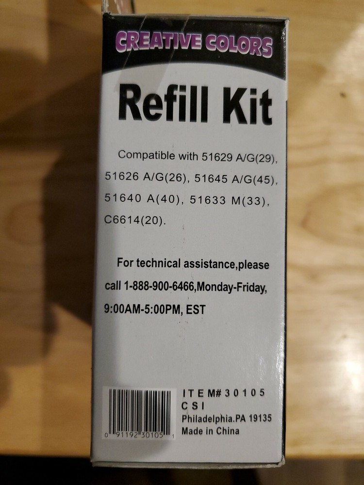 Creative Colors Refill Kit Black
