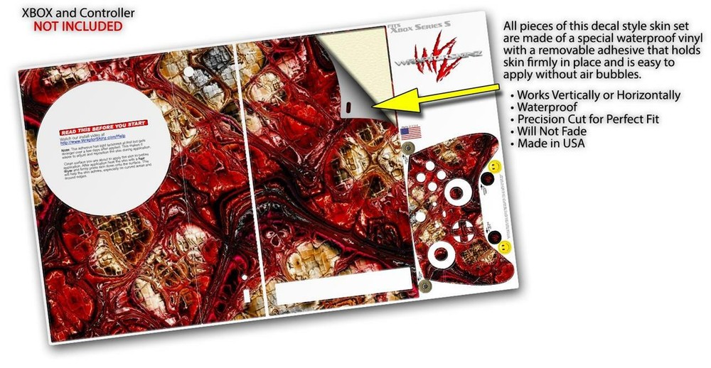 Skins XBOX Series S Console Controller Reaction