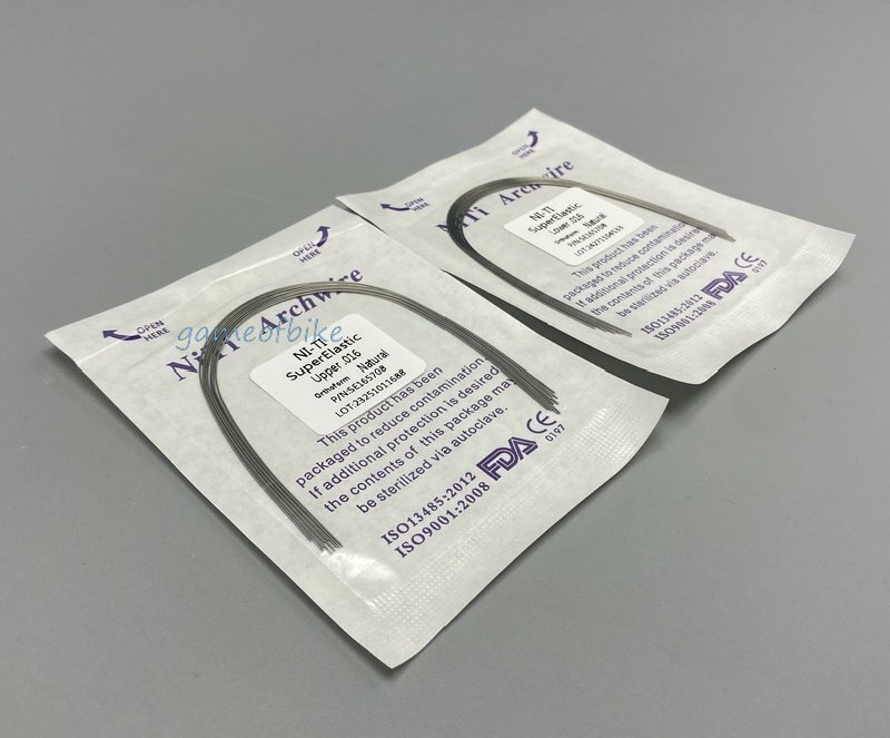 Dental Niti Orthodontic Arch Wire Super Elastic Round Rectangular Natural Form