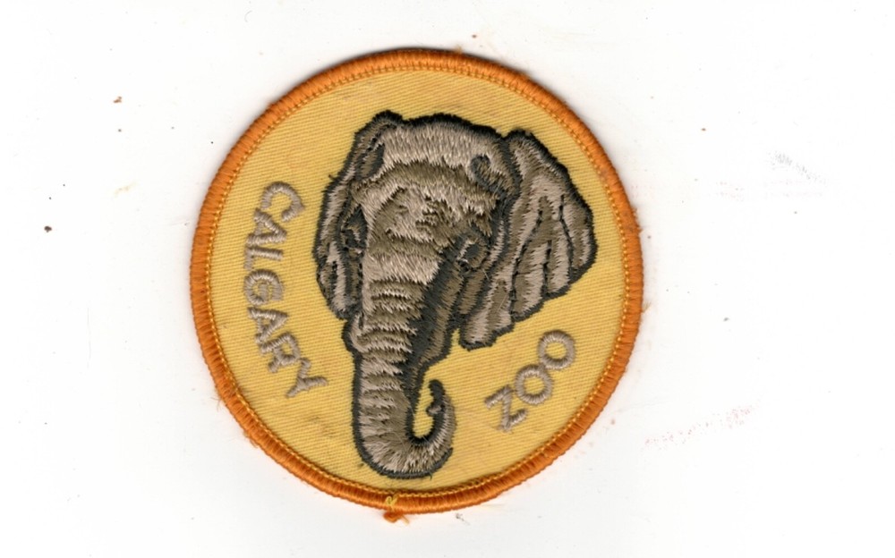 Calgary Zoo Elephant Patch, Mint, Unused