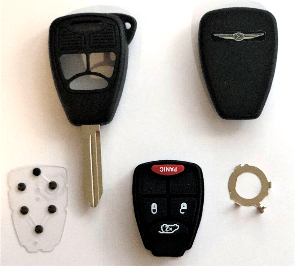 X2 Remote Head Key Shell For Chrysler 4 Button OHT M3N A+ Quality