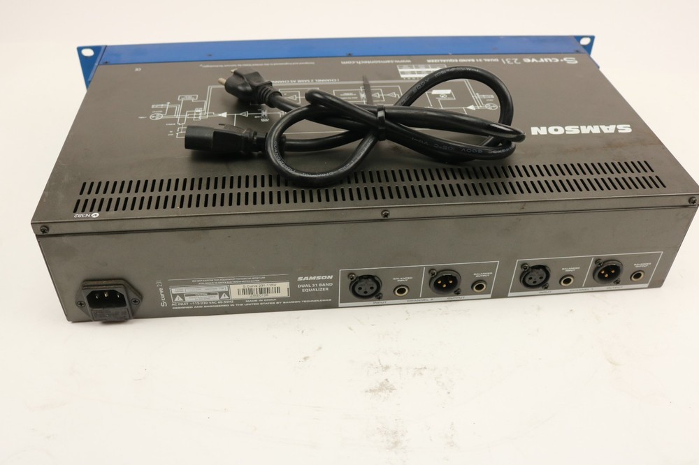 SAMSON S Curve 231 Graphic Equalizer Dual 31 Band AS IS