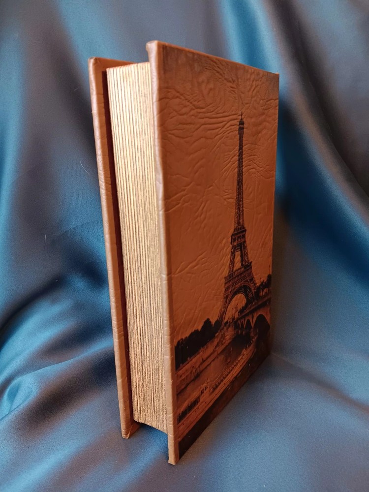Faux Book Box Hidden Storage Eiffel Tower Paris