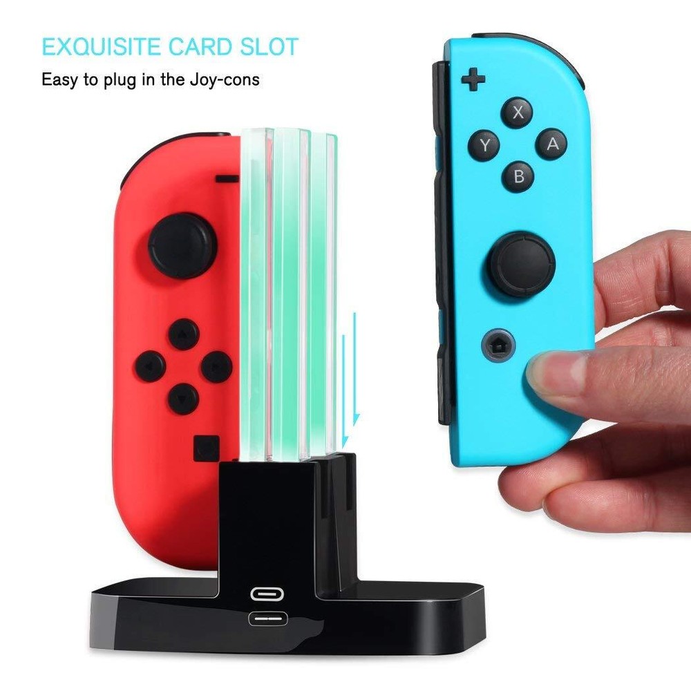 Switch Controller Charger for Nintendo Switch Joy-Cons Charging Dock Station