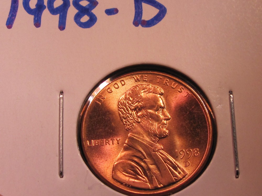1998 D - Lincoln Memorial Cent