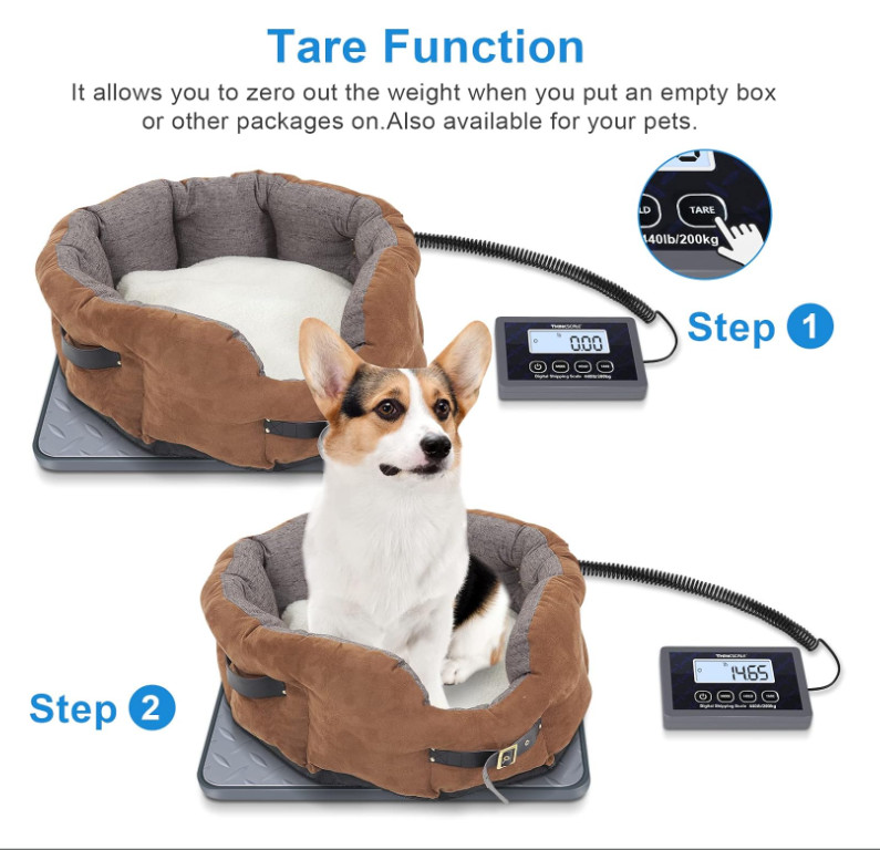 THINKSCALE 440lbs Shipping Scale–Accurate Digital Postal Scale with LCD Display