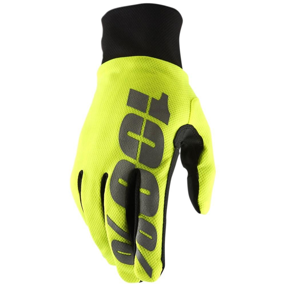 100% Hydromatic Gloves Medium Neon Yellow