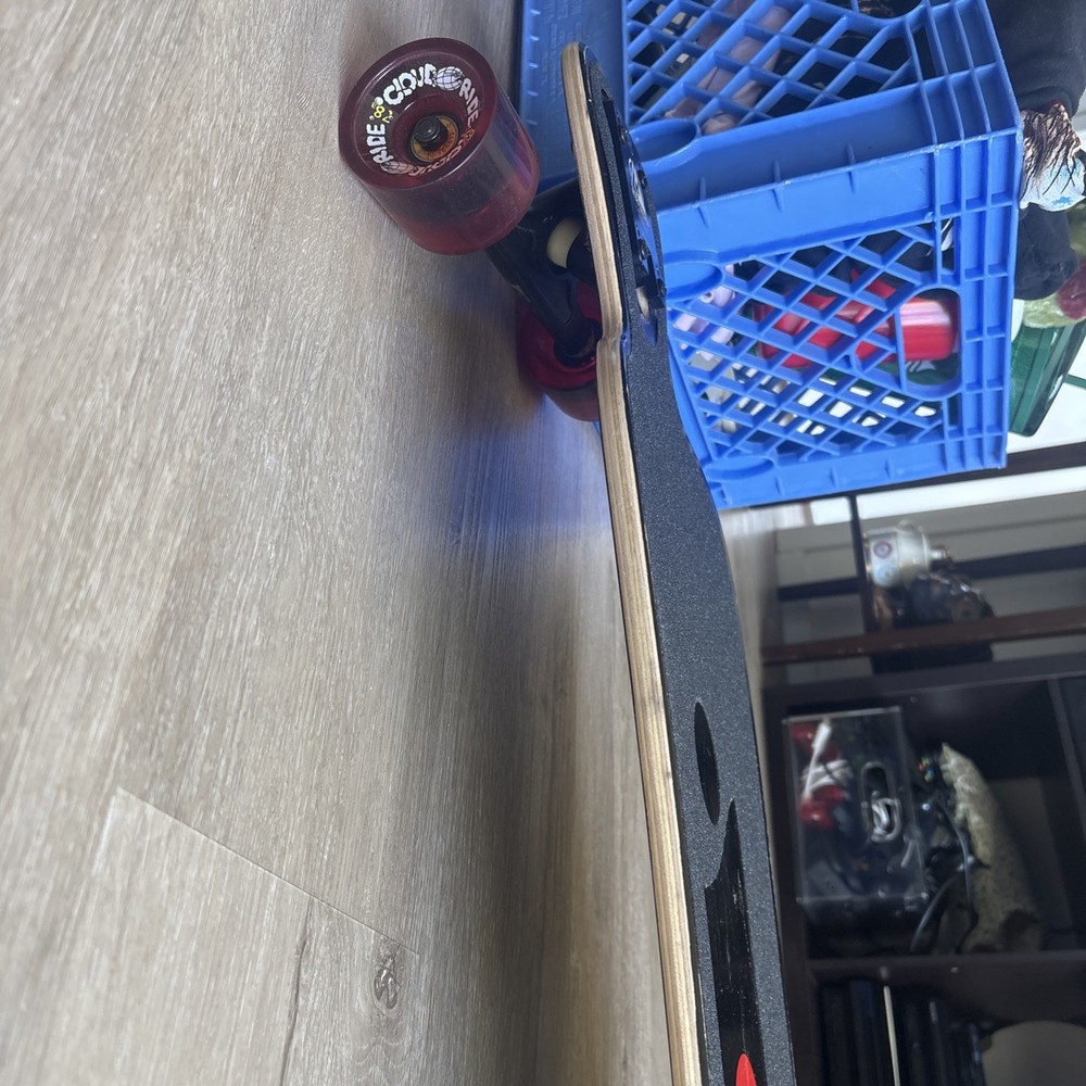 DB Phase 38" Complete Longboard Red and Black With Cloud Ride Wheels